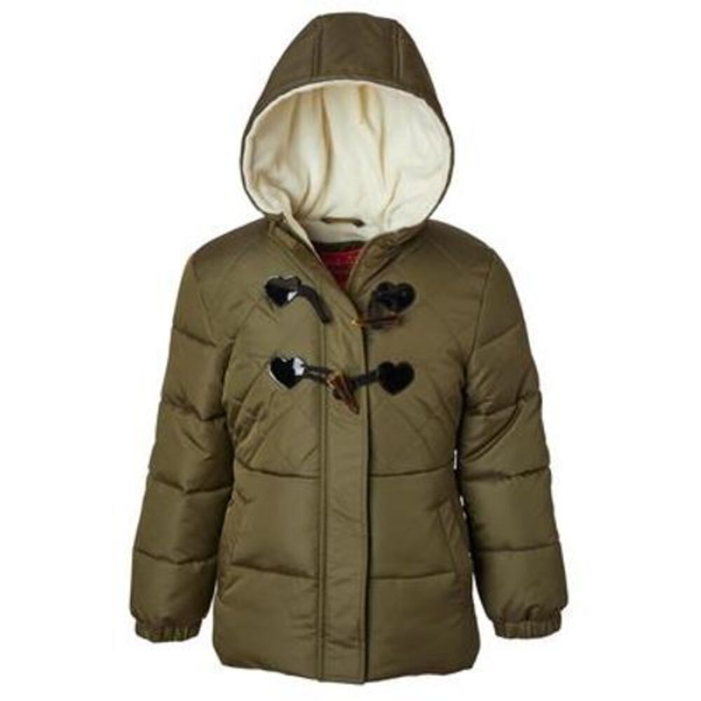 Pink Platinum Girls Olive Puffer Jacket Size XL